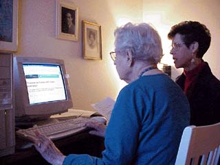 Granny and Adam's mom try to use the web